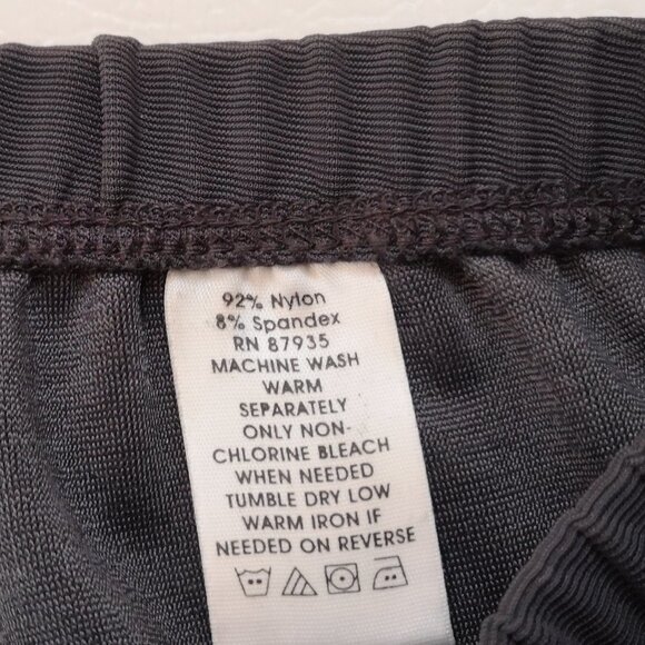 Susan Graver Essentials Ladies Loose Fit Dark Grey Elastic Waist Pants - Picture 4 of 6